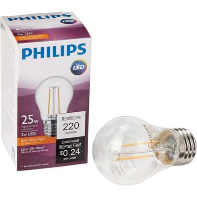 2W A15 VINT CLR LED BULB