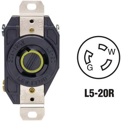 3-PRONG LOCKING OUTLET L5-20R