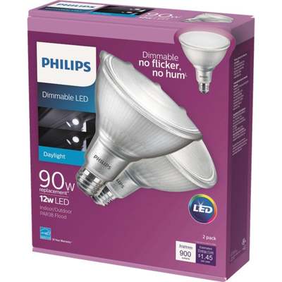 2PK LED PAR38 5000K BULB