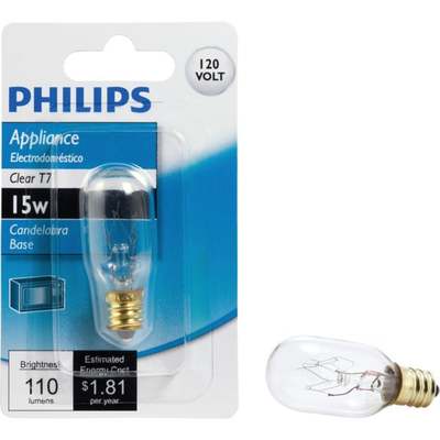 15W T7 CAND CL BULB