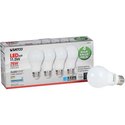 4PK 11.5W A19NL LED BULB