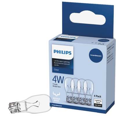 4PK 4W T4 CAPSULE BULB