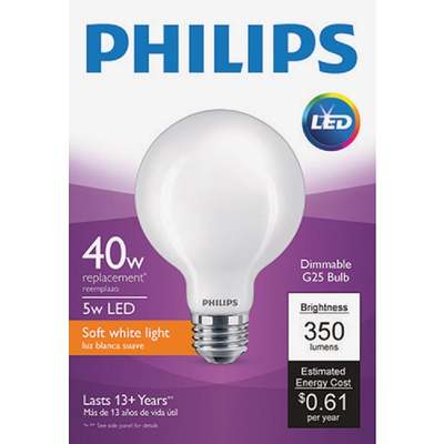 LED G25 40W SW FR BULB