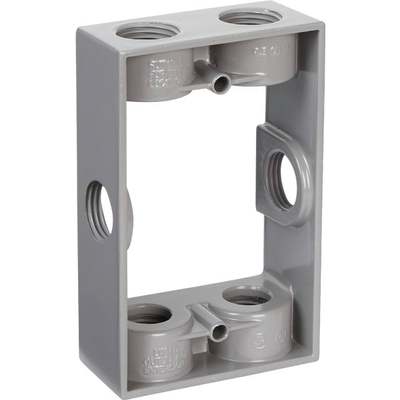 Bell 6-Outlet 1/2 In. NPT Die-Cast Aluminum Weatherproof Outdoor Box