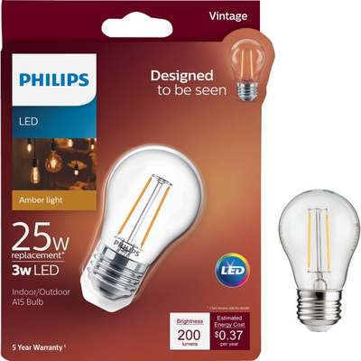 LED 3W A15 FILMT SW BULB