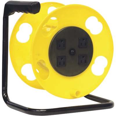 HANDLE DRIVEN CORD STORAGE REEL