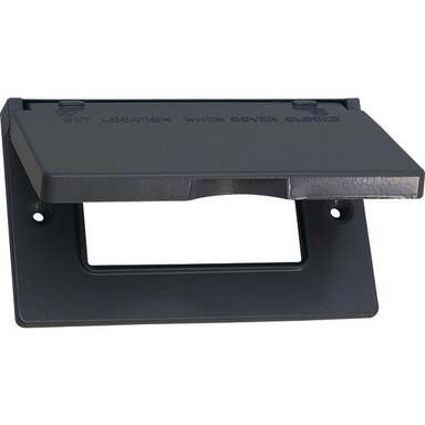 1G GRY HRZ GFCI WP COVER