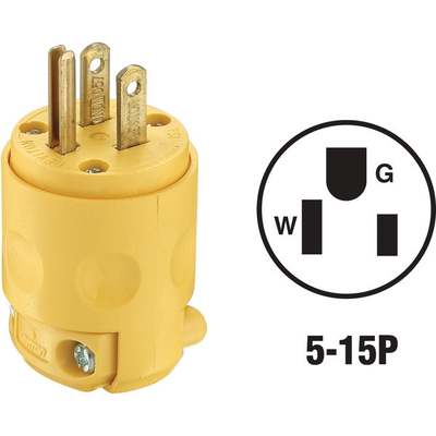 YEL GRND CORD PLUG