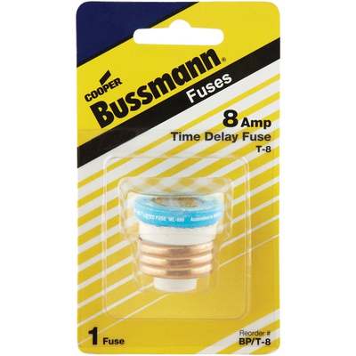 Bussmann 8A BP/T Time-Delay Plug Fuse