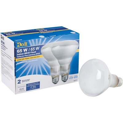 2PK 65W REFLECTOR BULB