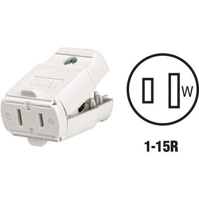 016102WP CONNECTOR,CORD WHT