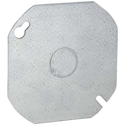 Southwire 4 In. 1/2 In. Knockout Gray Round Box Cover