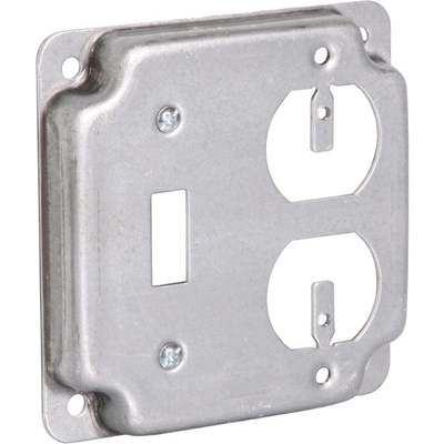 Southwire Toggle Switch/Duplex Outlet 4 In. x 4 In. Square Device Cover