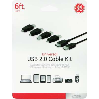 6' 6IN1 USB2.0 CABLE KIT