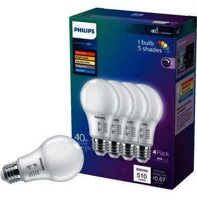 4PK5W CCT A19MED LEDBULB