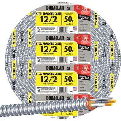 50' 12/2 STL ARMOR CABLE
