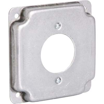 Southwire 1.719 In. Dia. Receptacle 4 In. x 4 In. Square Device Cover