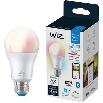 Wiz 60w A19 Med Wifi Color Bulb