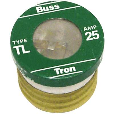 Bussmann 25A TL Time-Delay Plug Fuse (4-Pack)