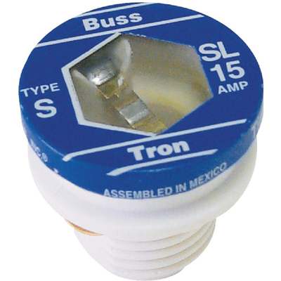 Bussmann 15A SL Time-Delay Plug Fuse (4-Pack)