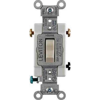 20A L Almond 3Way Switch