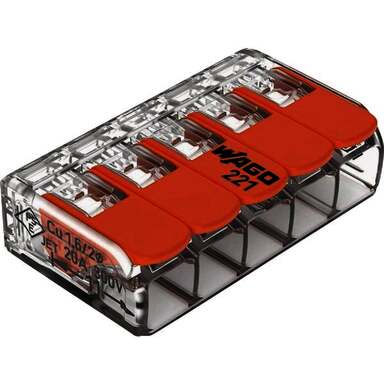 10PK 5WRE LEVR CONNECTOR
