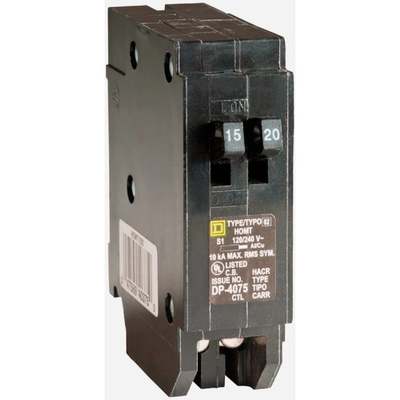 15A/20A Square D Tandem Breaker