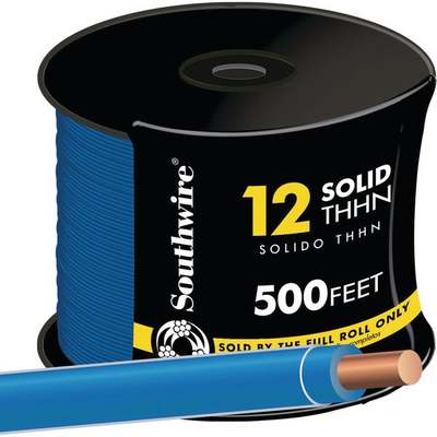 500' 12SOL BLU THHN WIRE