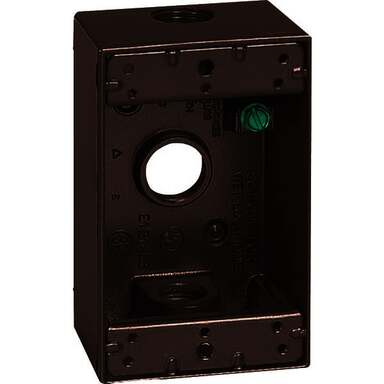 1/2" 3-HLE 1G BRZ WP BOX