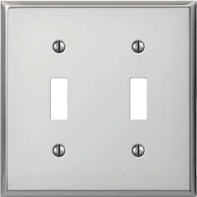 CHR DBL SWTCH WALL PLATE