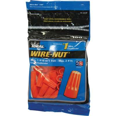 100PK ORG WIRE NUT