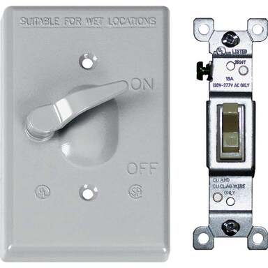 WHT1GVRT WPCOVER W/SWTCH