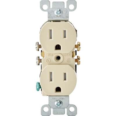 10pk 15A TR Receptacle Ivory