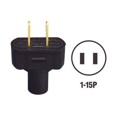 BLK CORD PLUG