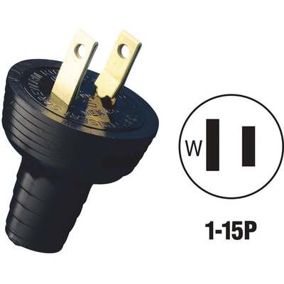 BLK CORD PLUG