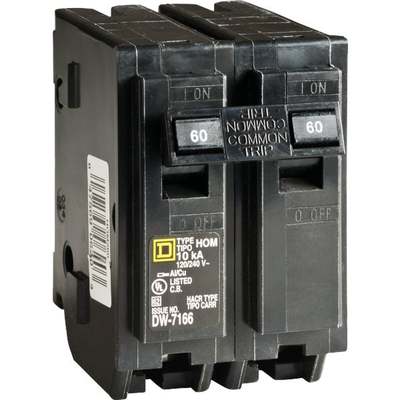 SQ D 60A 2-POLE BREAKER