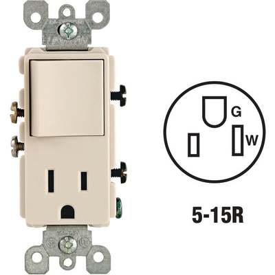 LT ALM 15A SWITCH/OUTLET