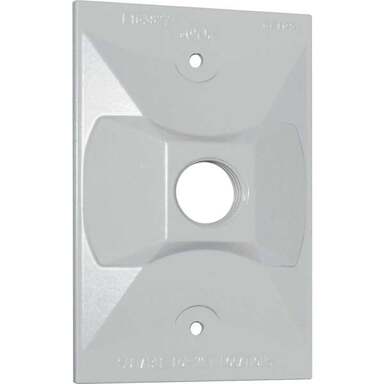1HOLE WHT REC WP COVER
