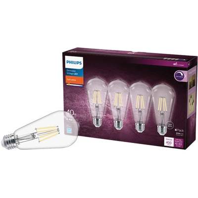 4PK 40W ST19SW LED BULB