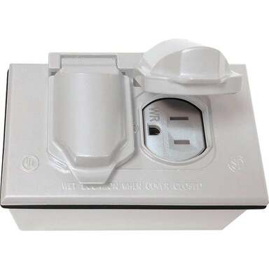 1G WHT WP JNC BOX& COVER
