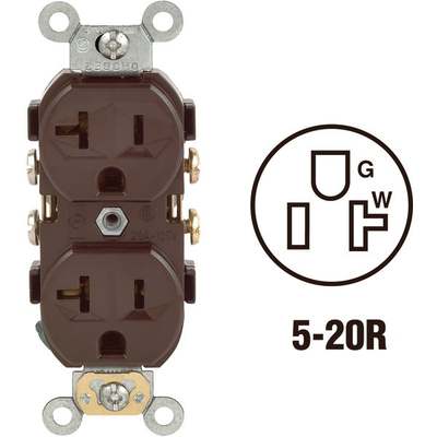 BRN DUPLEX OUTLET