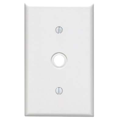 TEL/CABLE WALL PLATE WHT******