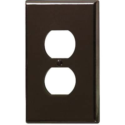 BRN DUPLEX OVRSIZ WALL PLATE