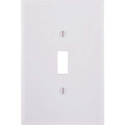 WHT 1-TOGGLE WALL PLATE