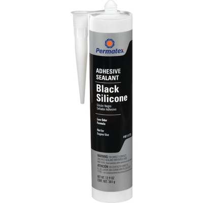 11OZ BLK SILCN ADHESIVE