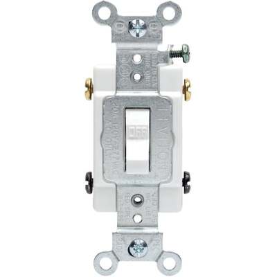 WHT 2-POLE GRND SWITCH