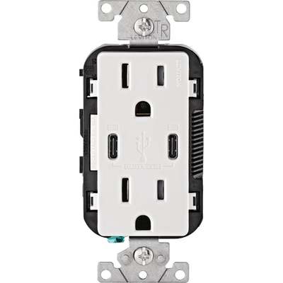 WHT 15A TMPR CUSB OUTLET