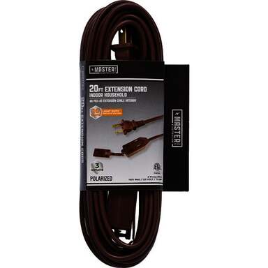 20' 16/2 BRN EXT CORD