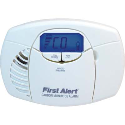 First Alert Battery Operated 3V Electrochemical Digital Display Carbon