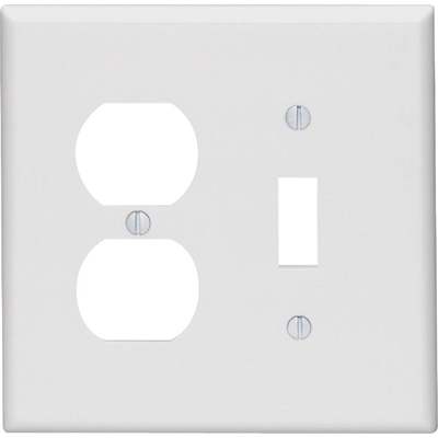 WHT COMBO WALL PLATE